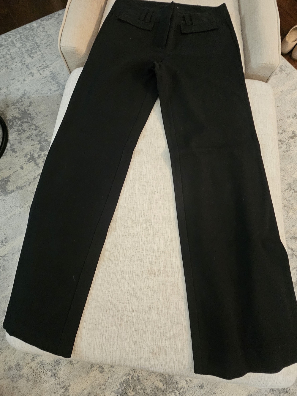 INC International Concepts Black Wide-Leg Trousers
